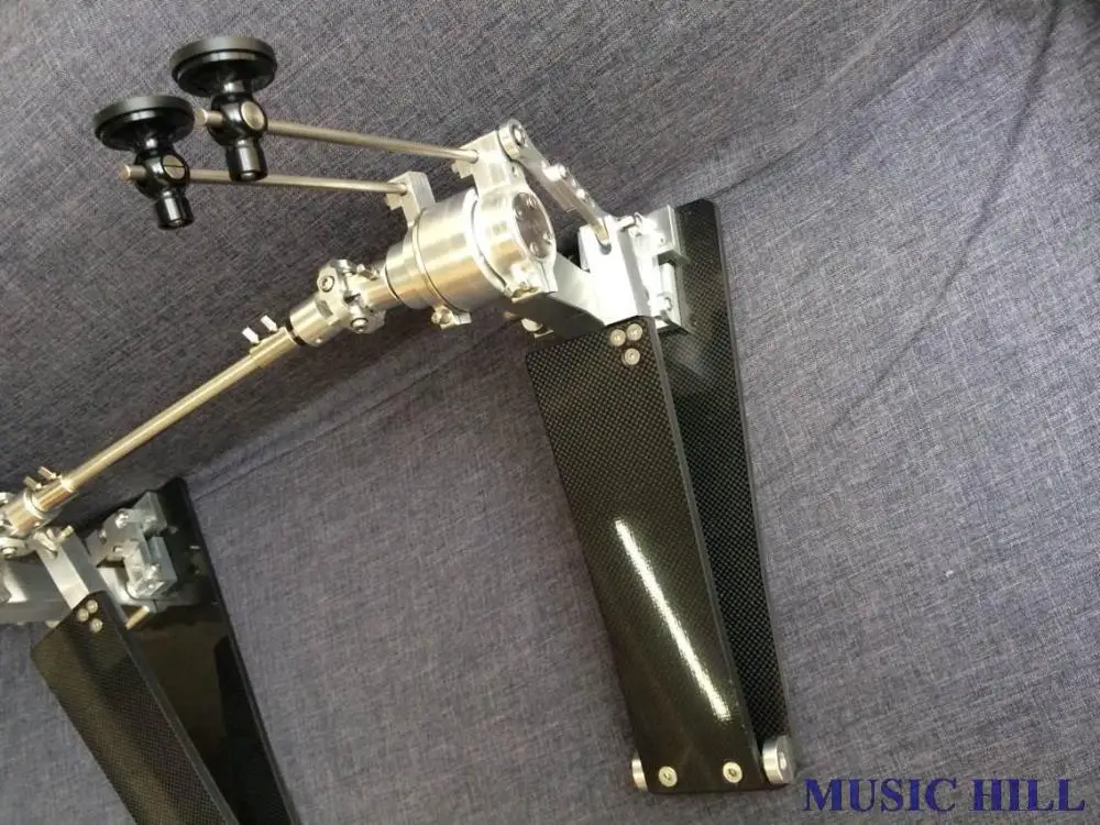 WM Carbon fibre long board black Knight Double Bass Drum Pedal Direct