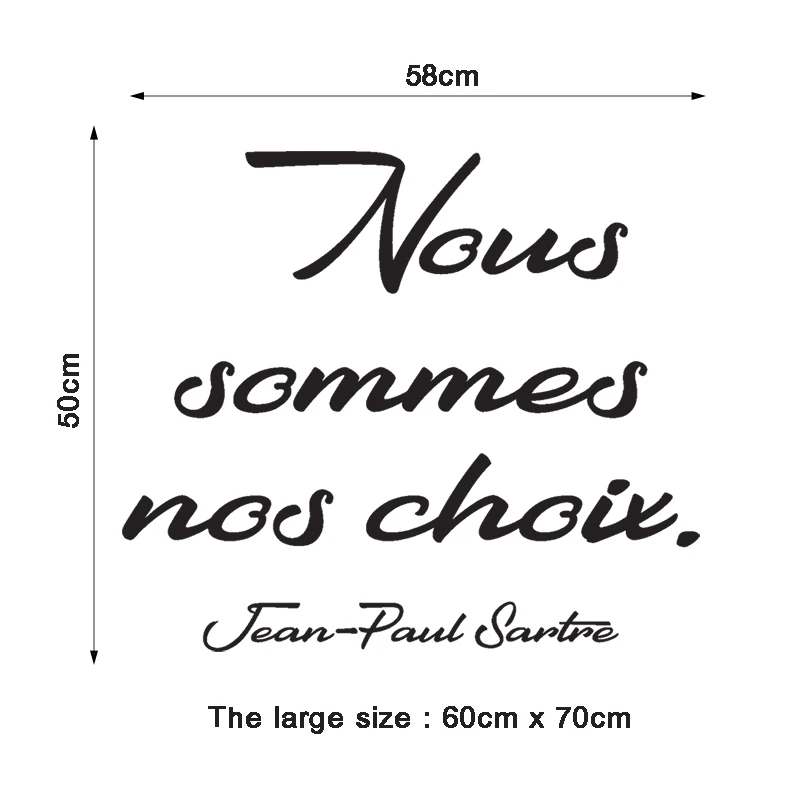 Sticker Citation Nous Sommes Nos Choix Vinyl Wall Art Decor Mural Decal Wallpaper Living Room Home Decor Poster House Decoration Aliexpress Home Garden