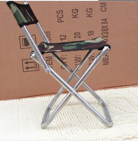 

House Scenery Outdoor Furniture Folding Beach Galvanized Chair Camping Fishing Stool