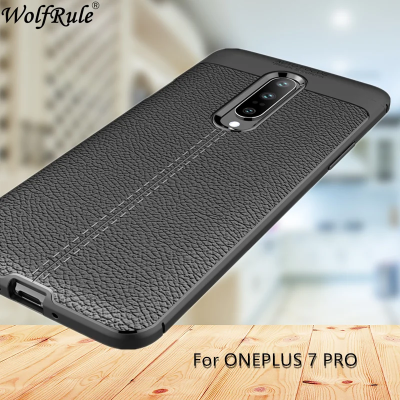 

OnePlus 7 Pro Case Fashion Lichee Style Silicone Shockproof Full Cover Case For One Plus 7 Pro Cover OnePlus 7 Pro Case Cover