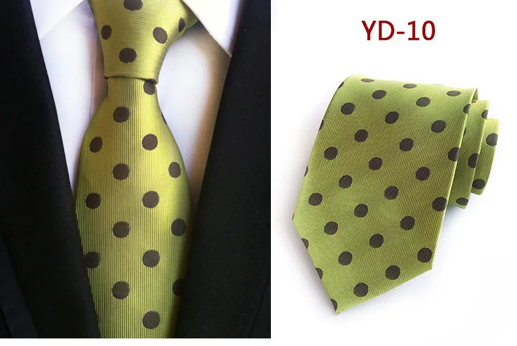 Взрывные модели, высокое качество, полиэстер, шелк, в горошек, мужской деловой декоративный галстук, уникальный дизайн, для торжественных случаев, галстук в горошек