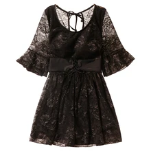 Женский черный кружевной цельный купальный костюм пляжное платье плюс размер одежда для плавания купальный костюм летний сексуальный купальник купальные костюмы