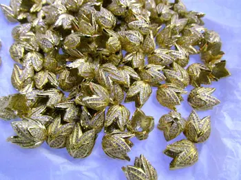 

12pcs 24K Gold Micro Pave CZ --Tassel Crown, Gold Gunmmetal White Gold Finish,Tassel Caps Findings 10-16mm