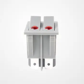 

On-Off Button Rocker Switch Double Electrical Research And Development Switch For Warmer Oil Heater 4 Pins