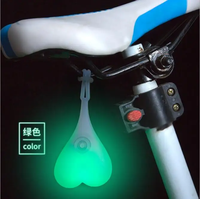 Perfect 2019 New Four colors Cycling Tail Silicone Light Bike Waterproof Night Essential LED Warning Lights Bicycle Seat Back Egg Lamp 4