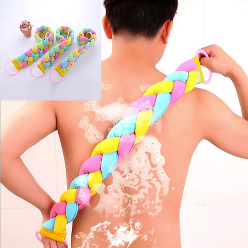 

1 PC Colorful bath towel body bath shower cleaning sponge scrubber
