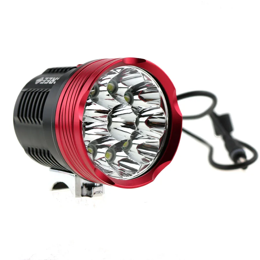 8.4 V 20000 lúmenes 10t6 bicicleta luces LED bicicleta luz 10X cree xm-l T6 LED montaña Ciclismo Luces de bicicleta 3 interruptor modos