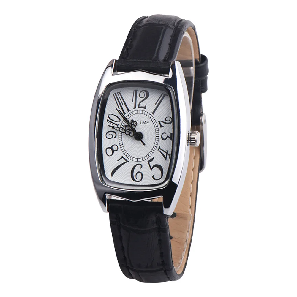 Высококачественные модные женские кварцевые наручные часы эксклюзивный бренд кожаный ремешок женские часы квадратная коробка циферблат цифровые часы Kol Saati# B