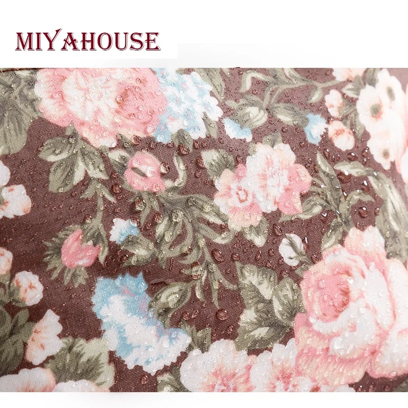 Miyahouse, ретро цветочный дизайн, сумки для макияжа, женская косметичка на молнии, переносная дорожная косметичка для женщин