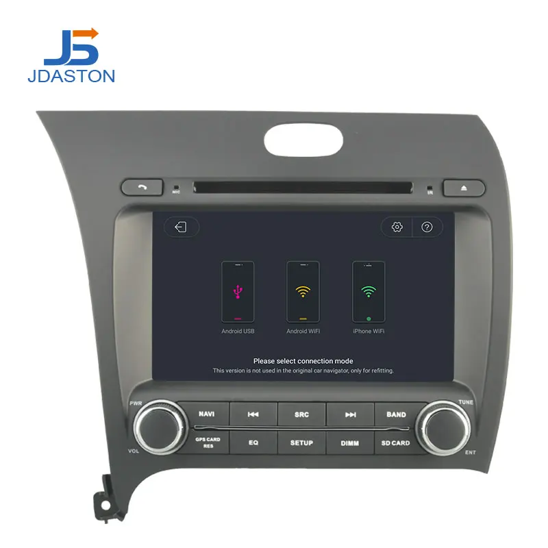 Top JDASTON Android 9.1 Car Multimedia DVD Player For Kia CERATO K3 FORTE 2013-2015 2016 2 Din Car Radio GPS Navigation Stereo WIFI 4