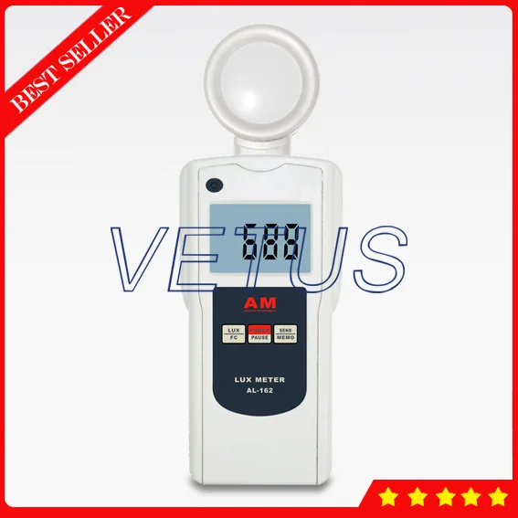 Digital 50,000 Luminance Lux Meter AL 162V with Portable Luminometer