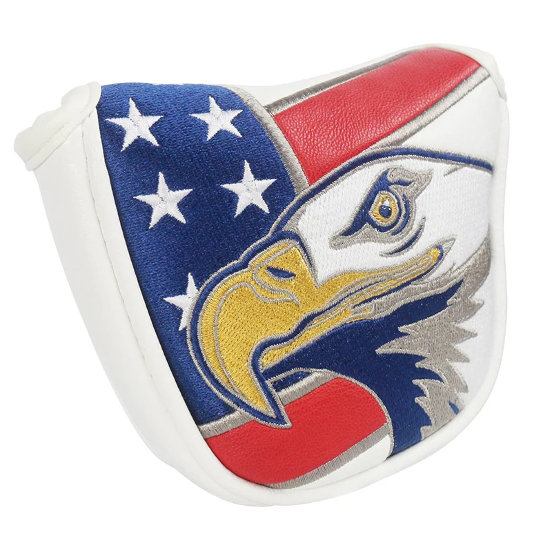 

Golf Mallet Putter Head Cover USA Eagle Pattern