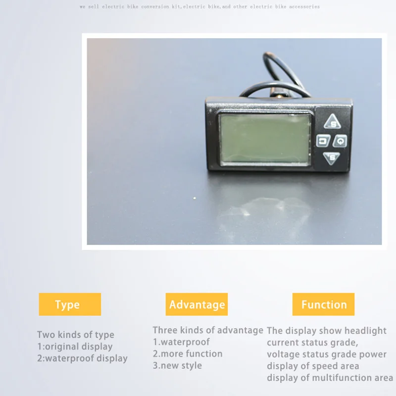 Best 36V 48V LCD Electric Bike Display for Electric Bike bldc Controller Control Panel for Electric Bicycle e Bike Kit ebike Parts 2