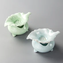 Ситечко для чая, чашка для чая, фарфоровый чайный набор кунг-фу, Celadon, фильтр для чая Infusor D017