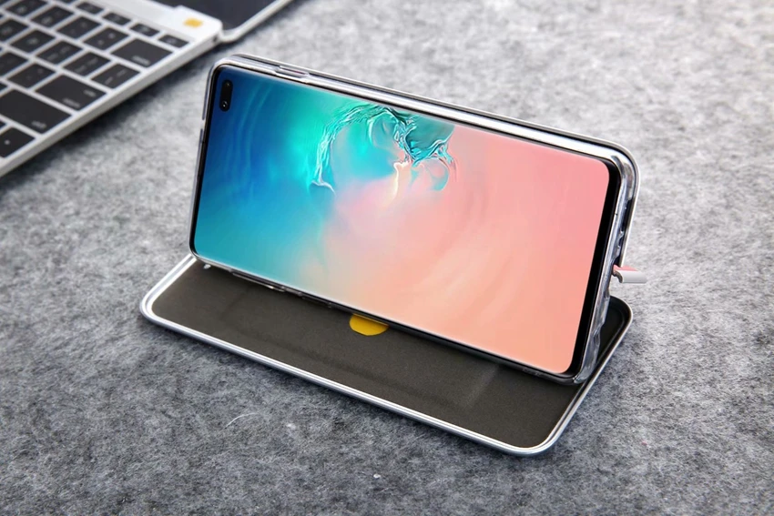 S10 Plus кожаный чехол для samsung Galaxy S10 из искусственной кожи чехол для samsung Galaxy S10e на магните С Откидывающейся Крышкой с полной защиты сумка