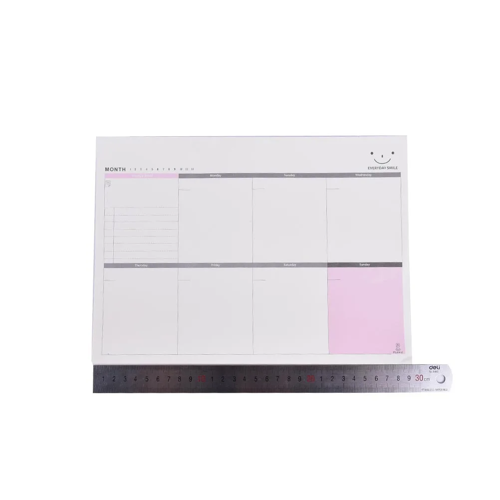 

A4 Schedule Organizer Check List Week Planner Sticker Sticky Note Memo Pad