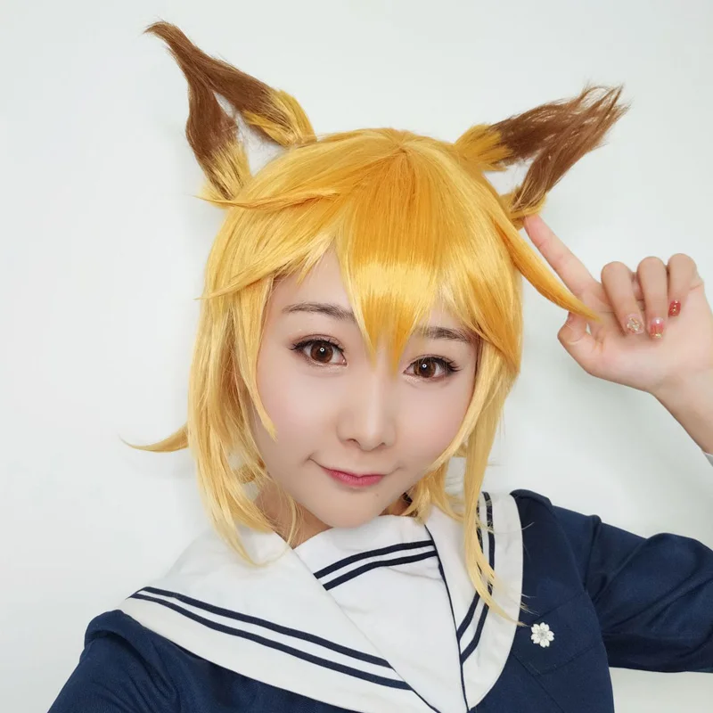 Аниме Sewayaki Kitsune no Senko-san Nakano, косплей костюм, полезная лиса, кимоно, платье, Япония, ведьма, Мико, полный комплект, парики