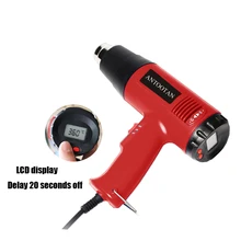 2000 Вт 220 В штепсельная вилка ЕС Тепловая пушка промышленная фена терморегулятор ЖК-дисплей термоусадочная упаковка тепловой нагреватель электроинструмент