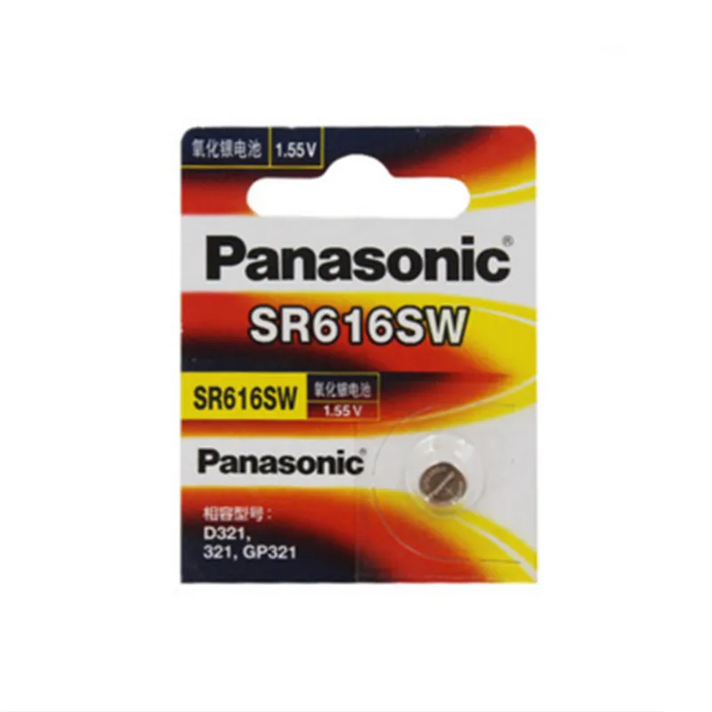 Original Panasonic 50pcs/lot SR616SW Silver Oxide Button Cell Batteries ...