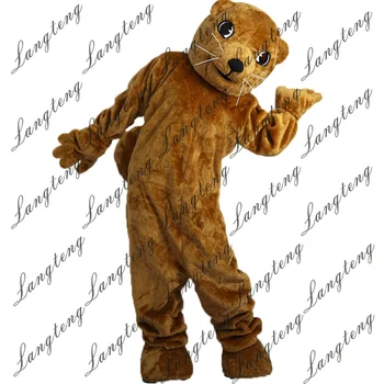

Hot Sale Brown Groundhog Gophers Mascot Costume Adult Size Halloween Outfit Fancy Dress Suit Free Shipping 2019New