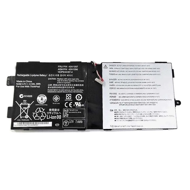 7 xinbox 30Wh 3,7 в натуральная 45N1097 45N1096 ноутбук Батарея для lenovo ThinkPad Tablet 2 1ICP5/44/97-4 серии 8120 мАч батарея