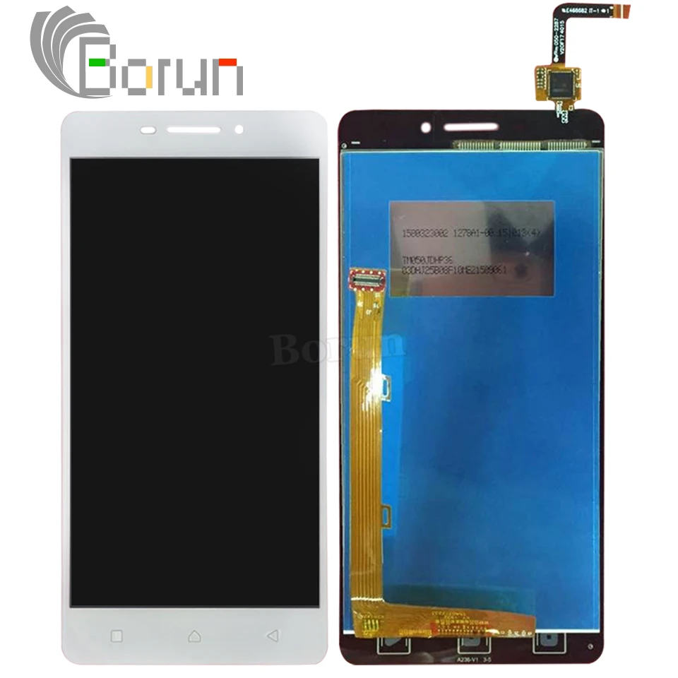 For Lenovo vibe p1m LCD Screen Display black white Touch Panel sensor