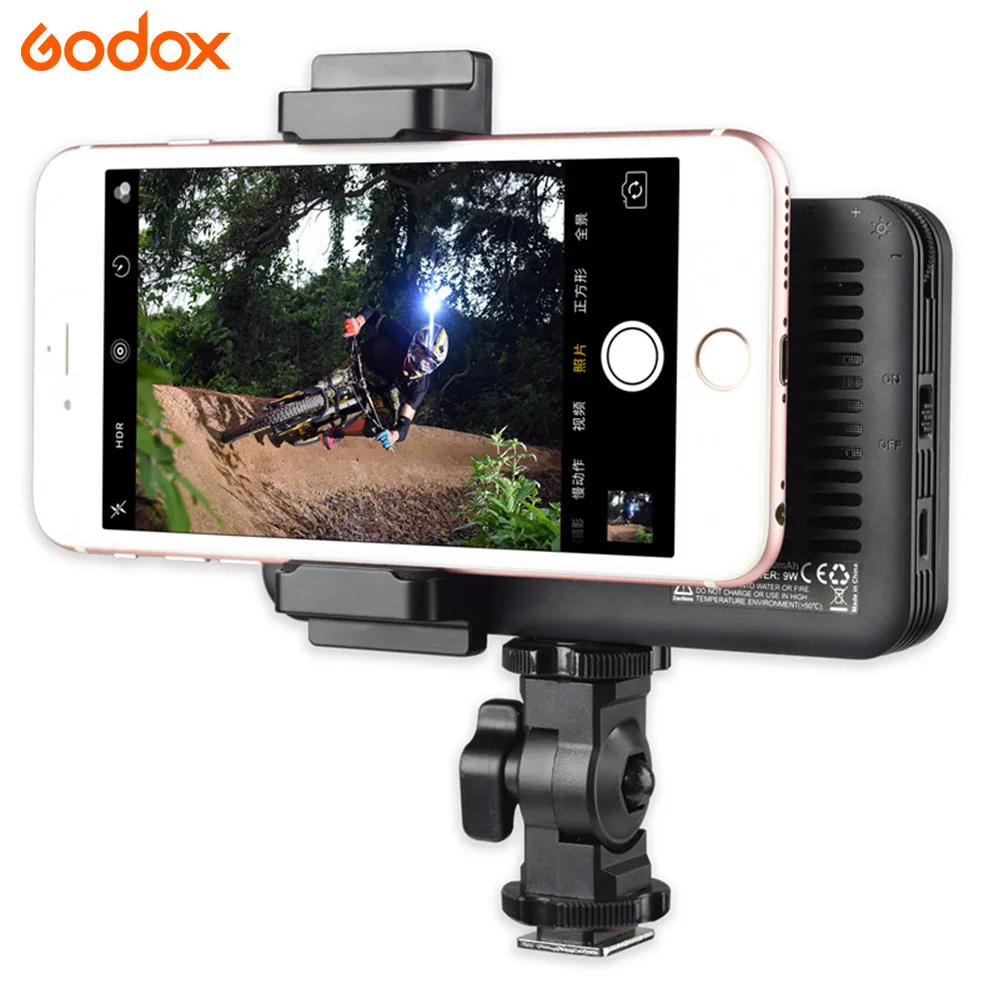 GODOX M150 светодиодный светильник для селфи 5600K белый цвет светильник светодиодный панель для Iphone/смартфона/видео/камеры maquiagem/фото