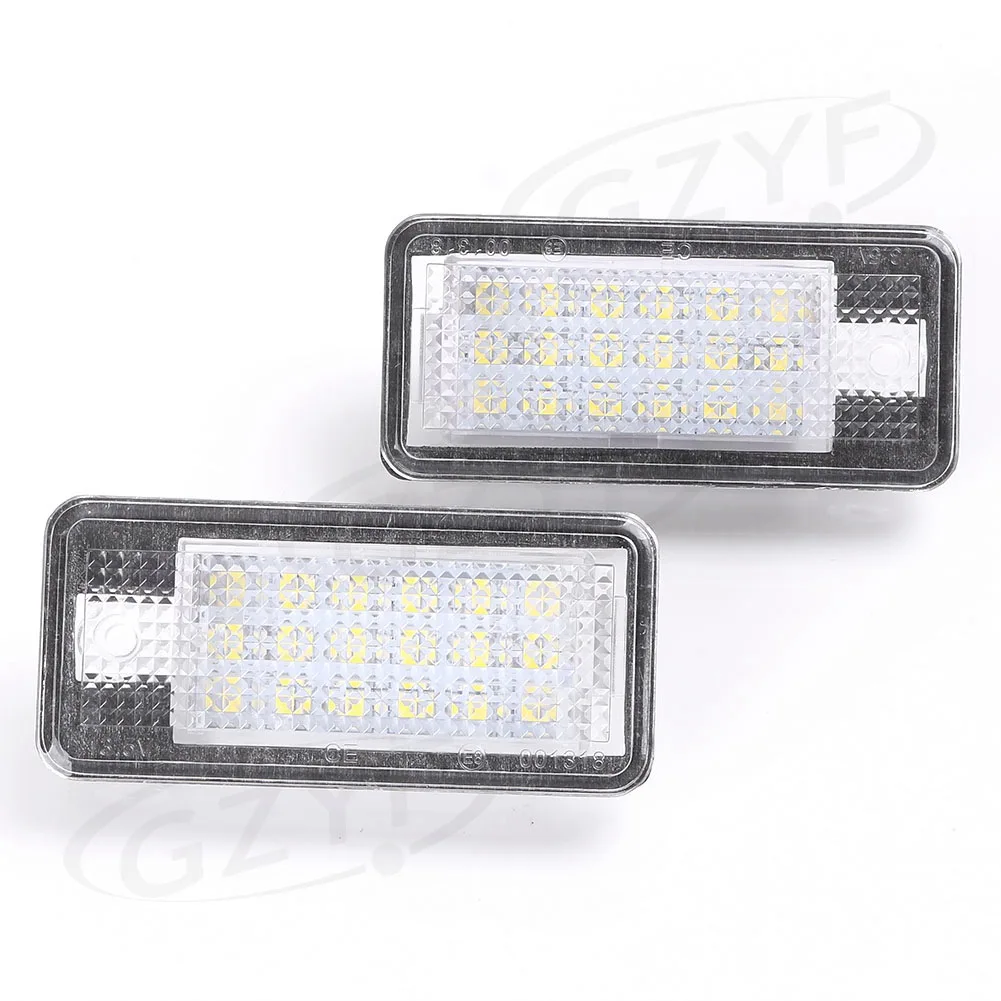 Xenon White CAN-Bus 18-SMD LED License Plate Light Lamps For Audi A3 A4 A6 A8 S3 S4 S6 S8 Q7