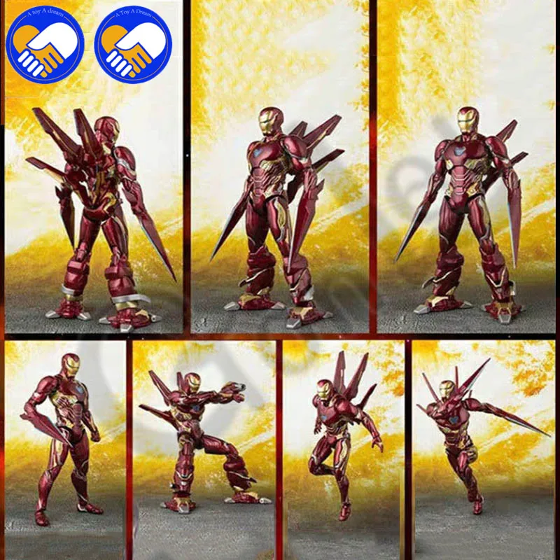 

Free shipping NEW Marvels SHF Ironman MK50 Nano Weapon Set Avengers Endgame Infinity War Action Figures Gifts Toys