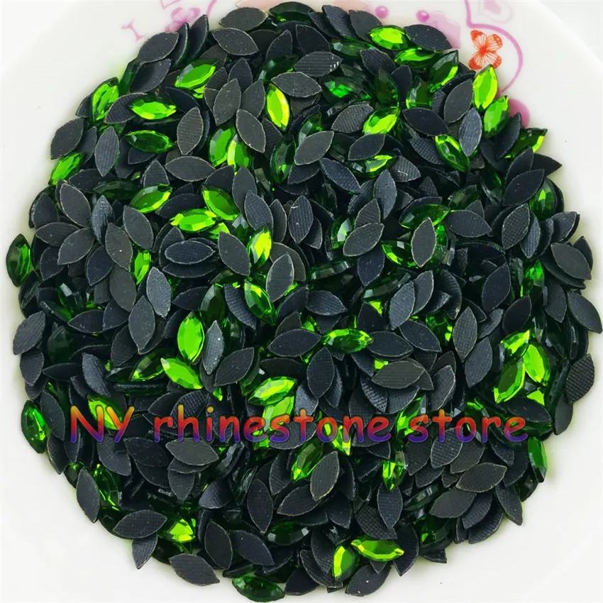 

DIY,Hotfix rhinestone,100pcs/bag,3.5mm*7mm,Green horse eye glass FlatBack Crystal Rhinestone For Clothes,shoes,pants,dress
