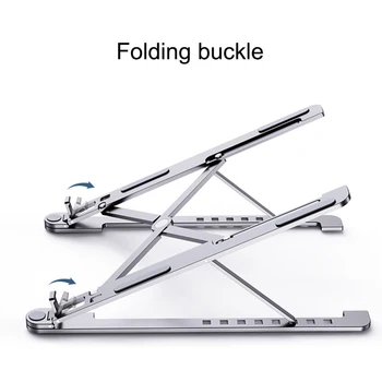 

Dropshipping Folding Laptop Stand Aluminum Cooling Adjustable Desk Stand Tablet Holder Support for MacBook Air Pro Stand