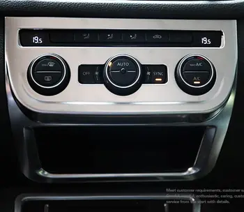 

For Volkswagen VW TIGUAN 2010-2016 ABS Pearl Chrome Inside Interior center control Cover Trim