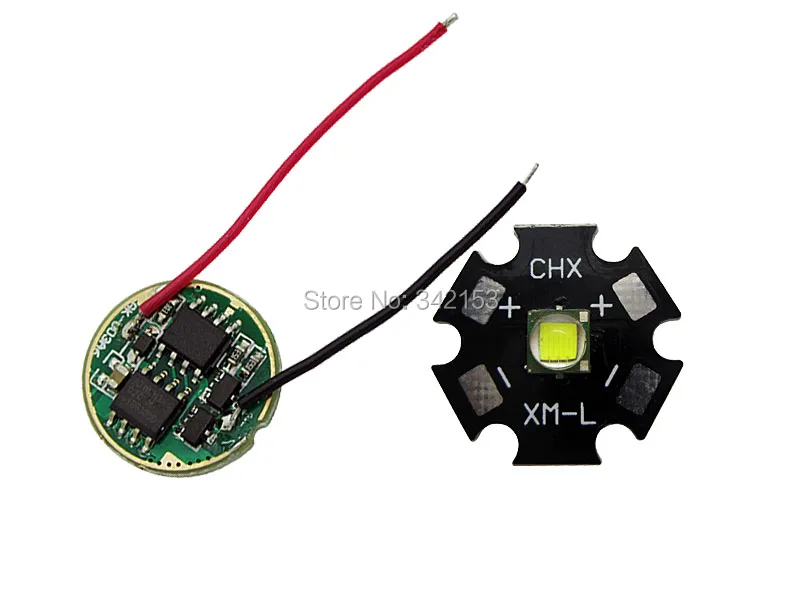 10 Вт 20 мм Яркий белый Cree XM L T6 XML LED свет бусины + DC 3 7 V 2.5A T5 светодиодный диммер
