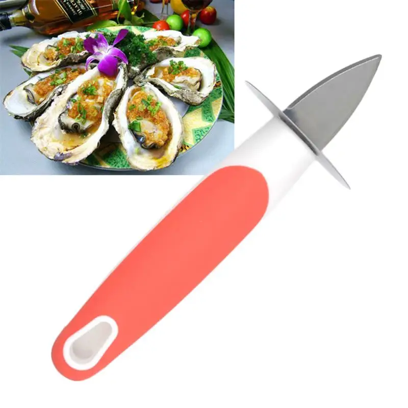 

Oyster knife Stainless Steel Open Shell Tool Oyster Shucking Knives Professional Silicon handle Oyster Shucking Knife