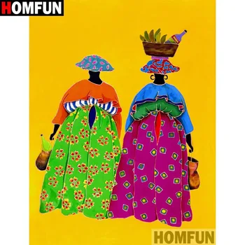 

HOMFUN Full Square/Round Drill 5D DIY Diamond Painting "Colored clothes" 3D Embroidery Cross Stitch 5D Home Decor A13723