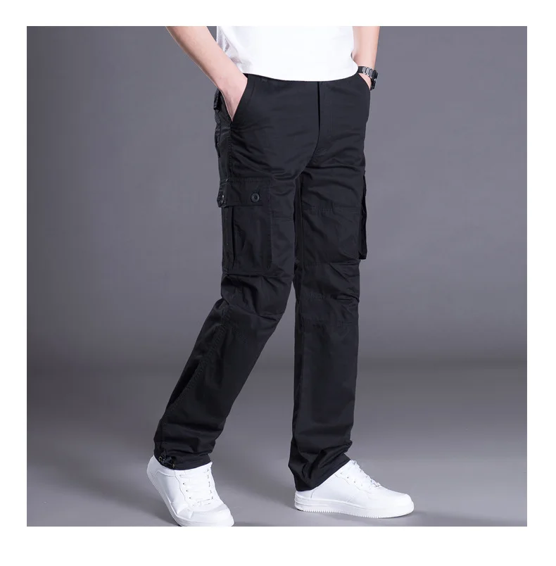 Весенне-осенние легкие тактические брюки-карго с несколькими карманами для мужчин, армейские военные штаны, хлопковые мужские брюки для бега