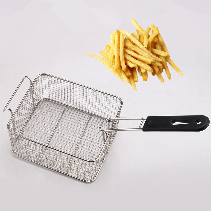Stainless Steel French Fries Basket Detachable Fried Chicken Baskets