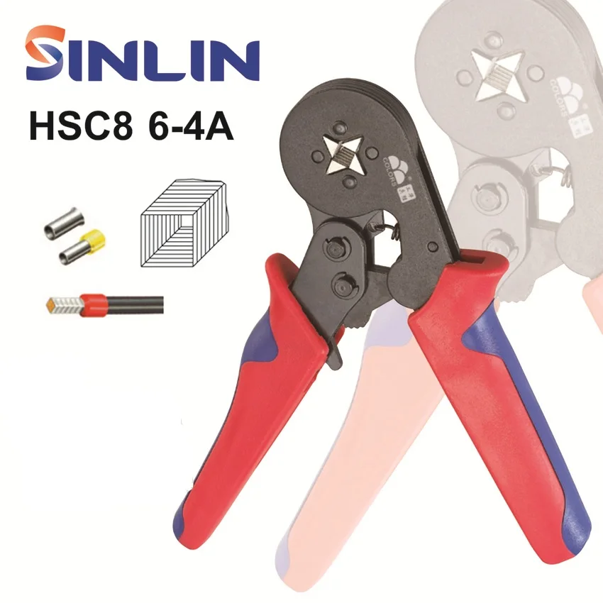 

HSC8 6-4A 0.25-6mm 23-10AWG SELF ADJUSTABLE CRIMPER PLIER electrical terminals crimping tools