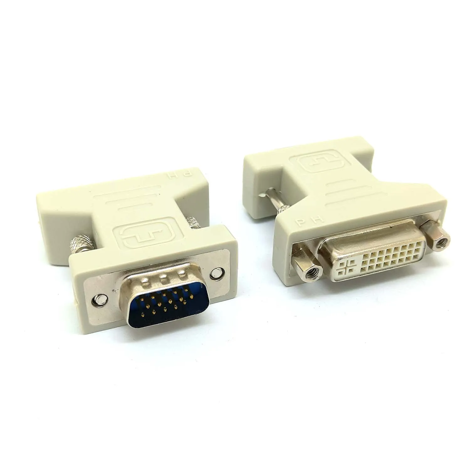 10 قطعة DVI الإناث إلى الذكور محول VGA DVI-D وصلة مزدوجة 24 + 1 محول محول