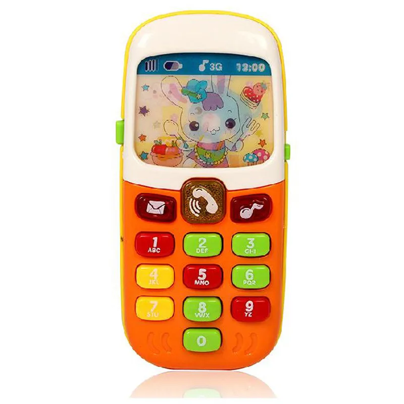 Cartoon Baby Electronic Toy Phone Musical Mini Cute Children Phone Toy