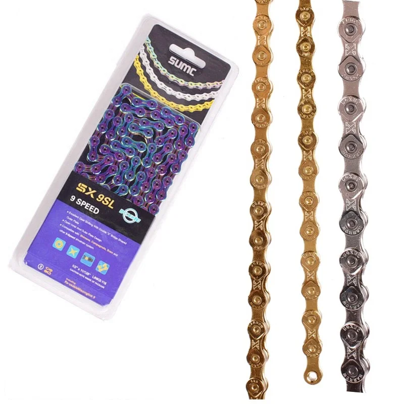 

X9 X9SL X9EL Bike Chain 9 Speed Bicycle Chain MTB Mountain Bike Road Bicycle Parts 9S 27S Chain For Shimano SRAM K7 system