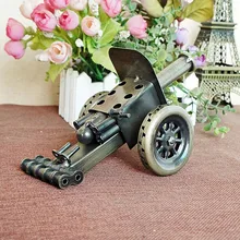 delicate old fashioned classic home decor metal handicraft ancient weapon model cannon model building toys for