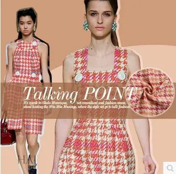 Fashion Beauty mixed color weaving carded wool tweed fabric for Double C Style clothing | Дом и сад