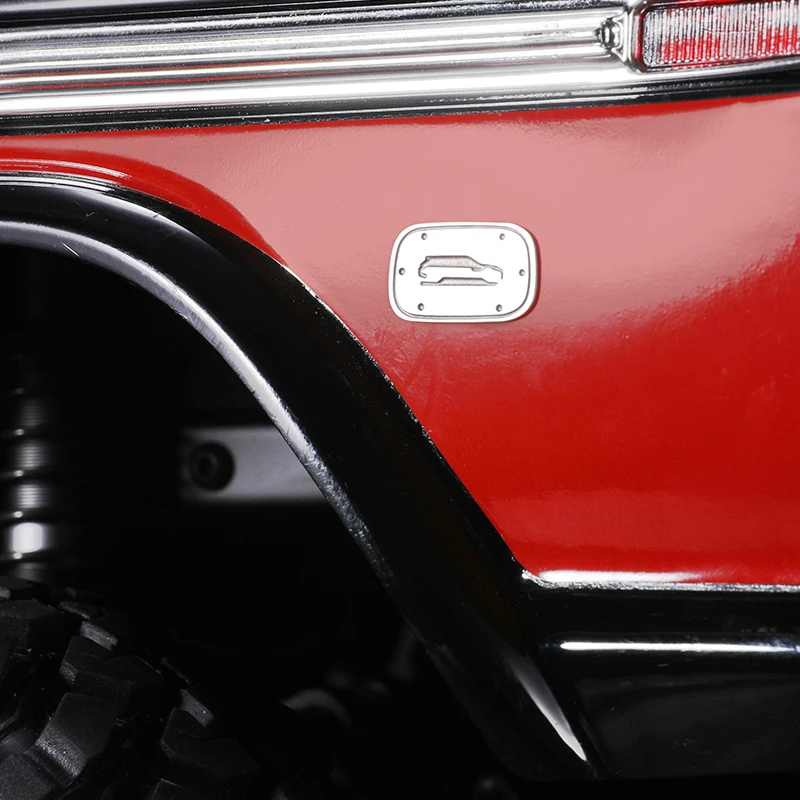 

1PC Traxxas TRX4 Simulation Fuel Tank Cap Metal Oil Tanks Cover for Ford BRONCO RANGER RC Cars Decorative Parts