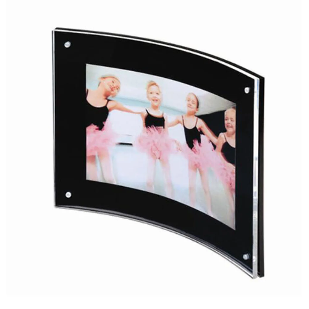 Curved Picture Frames Promotionshop For Promotional Curved - Desk Freestanding X Black Plexiglass Curved Magnet Frame Forsignagecertificatediploma Or Picture Pf curved picture frames promotionshop for promotional curved - desk freestanding x black plexiglass curved magnet frame forsignagecertificatediploma or picture pf