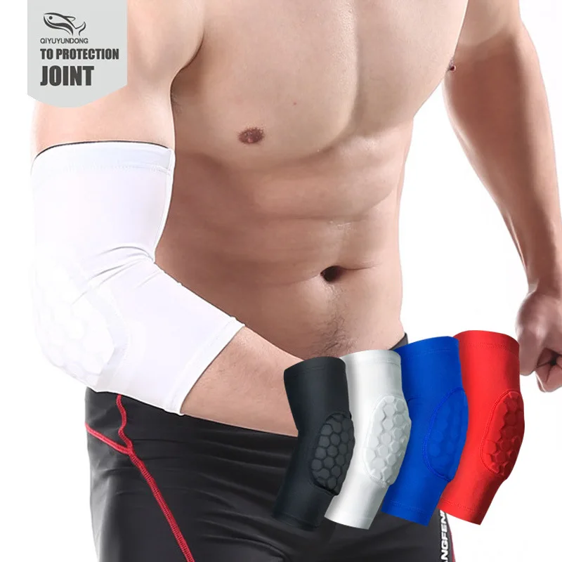 

Factory Direct Logo Honeycomb Anti-collision Sleeve Basketball Sports Elbow Brace A Warm Wrist On Behalf Of