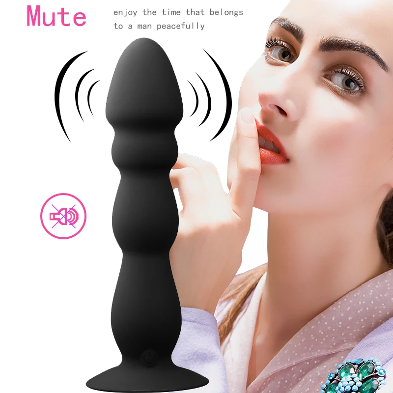 Günstige Anal Stecker Bead Dildo Vibrator mit Saugnapf Fernbedienung Butt Plug Männlichen Prostata klitoris Massager erwachsene sex spielzeug für frauen