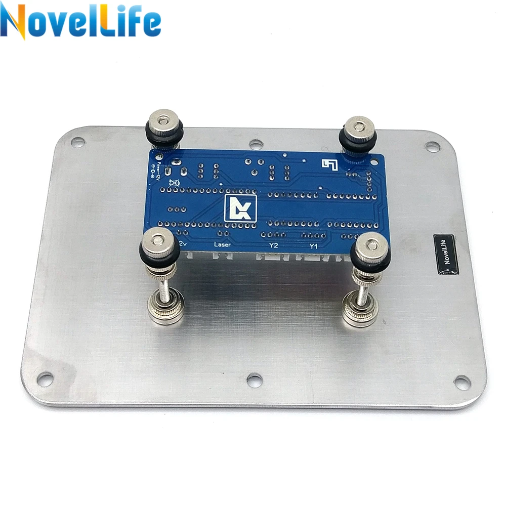 

Magnetic PCB Holder Printed Circuit Board Vise Soldering Assembly Stand Clamp Fixture Jig Stainless Steel Base 4 Support Pillar