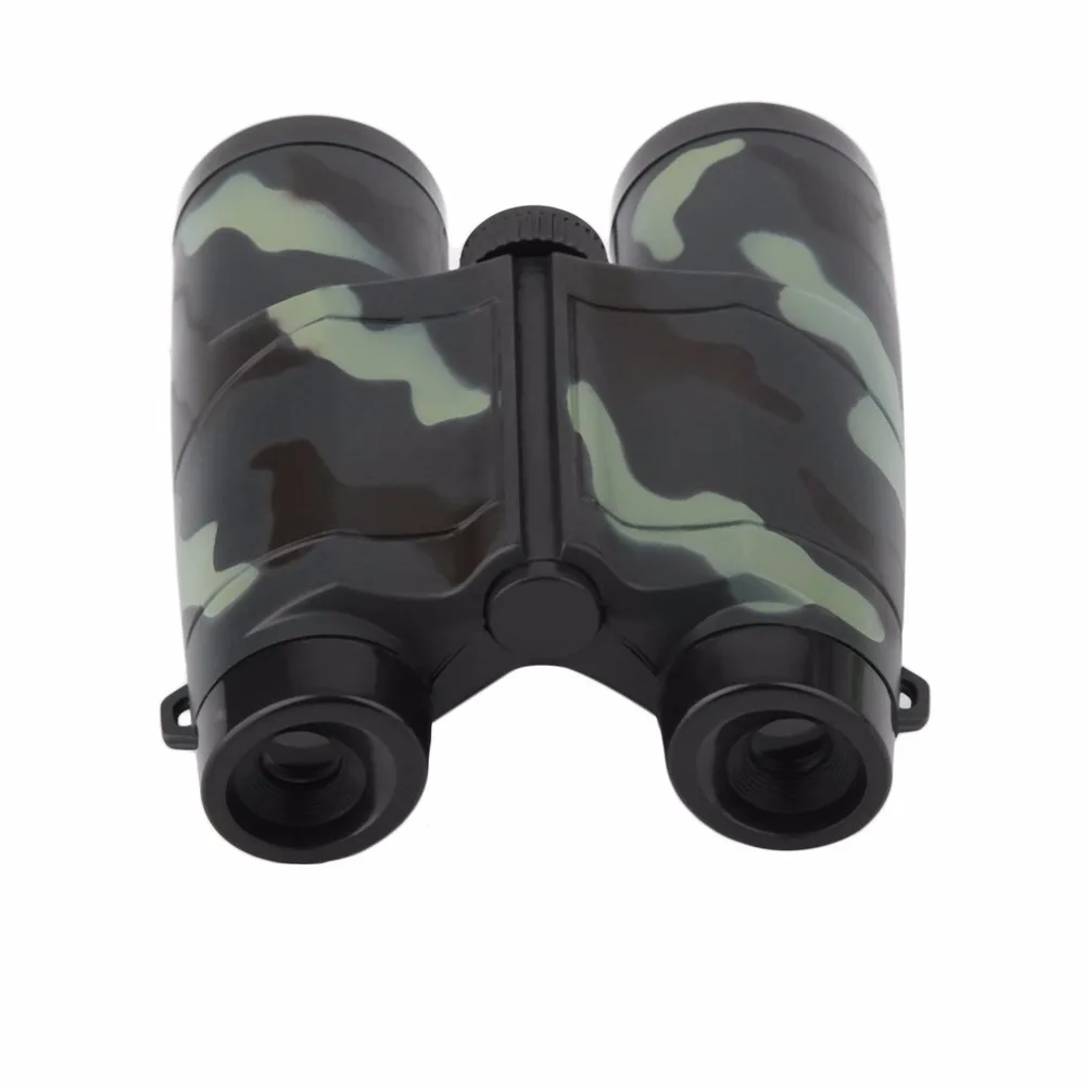 4X35 مللي متر التمويه تليسكوب مزود بمنظار ثنائي الأطفال هدية المحمولة البلاستيك الاطفال البسيطة المحمولة للطي مناظير تلسكوب لعبة
