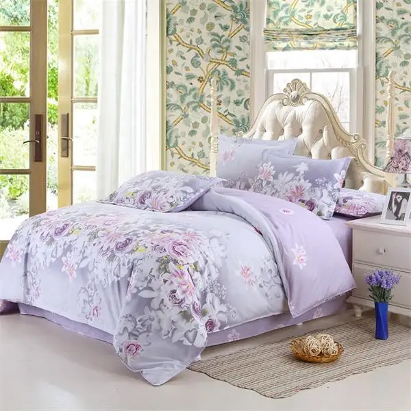 Лучшее. Постельное белье WENSD, в полоску, в клетку, с цветочным ...